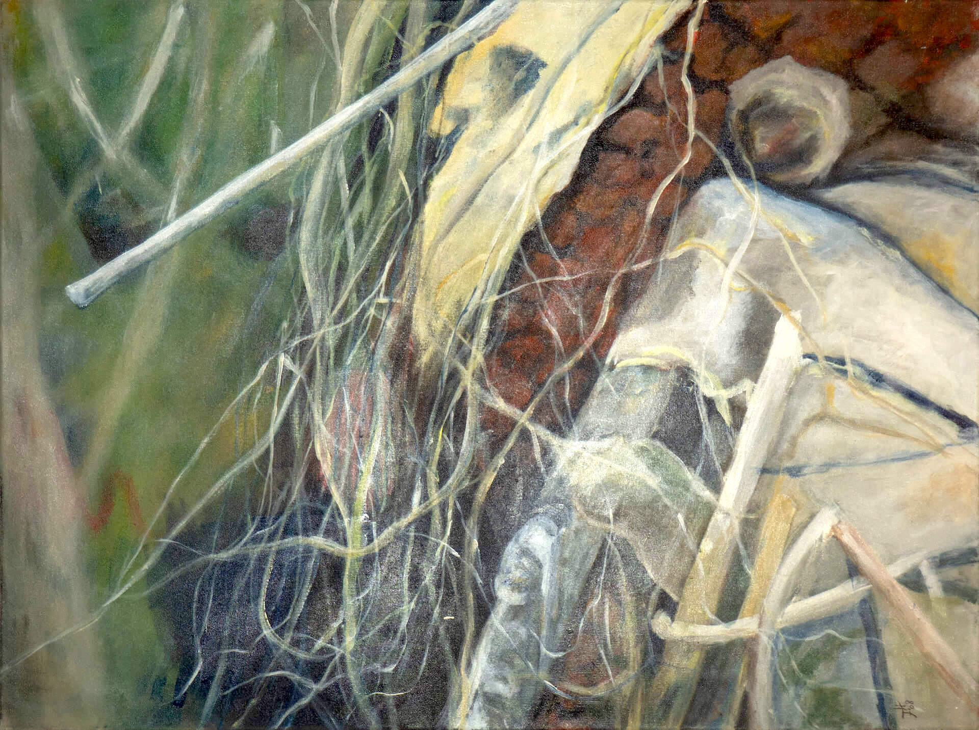 Am Bostalsee, 60 x 80 cm, Acryl auf Leinwand