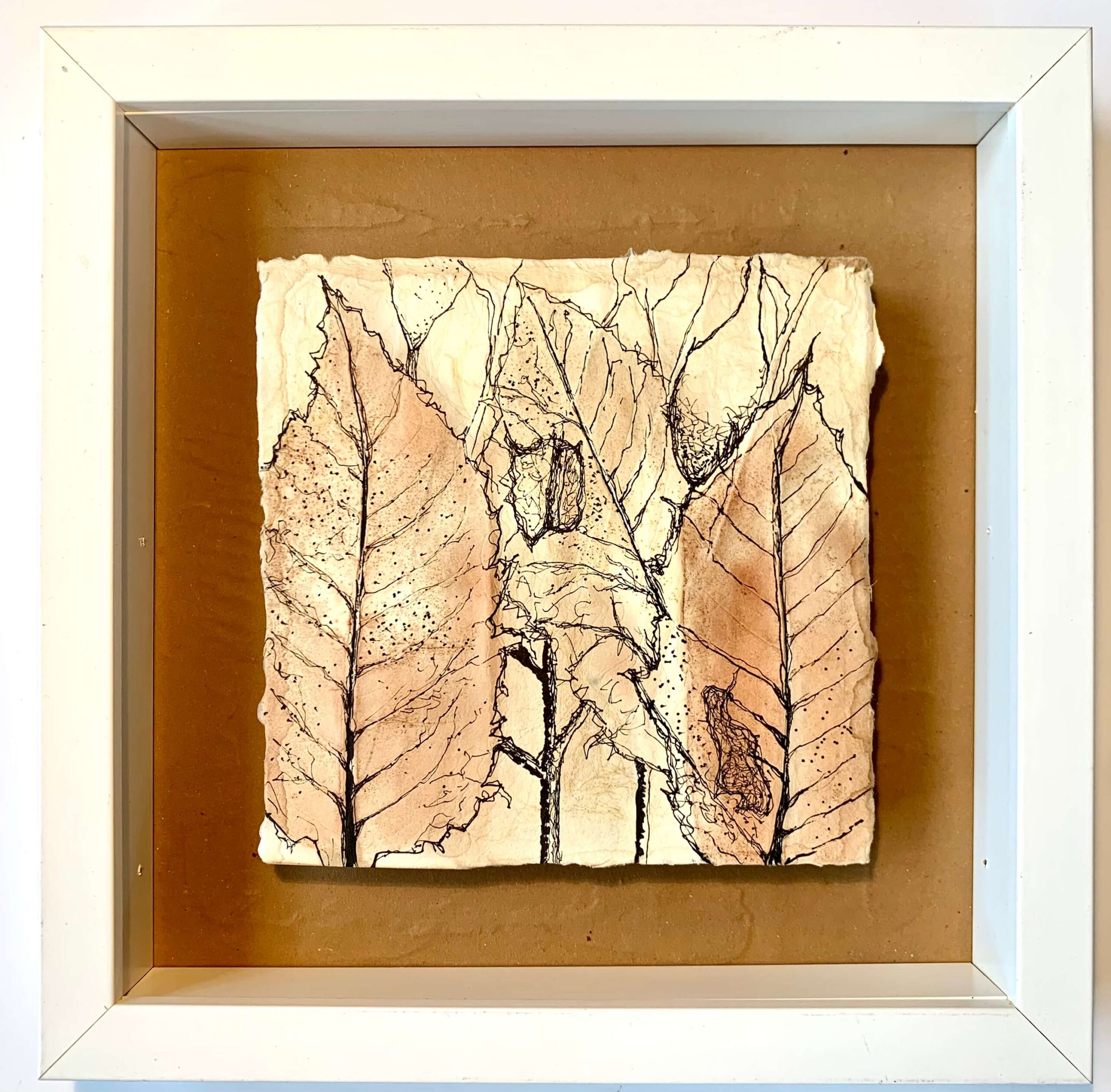 „Herbst - I“, 30 x 30 cm, Zeichnung auf Papier